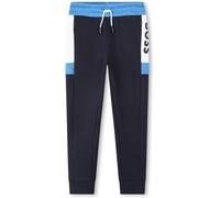 Boss Kids Logo Colour-Block Design Jogging Bottoms Marine 849 6 ans Male