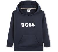 Boss Kids Logo Over-The-Head Hoodie, Bold Logo Marine 849 16 ans Male