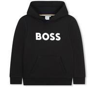 Boss Kids Logo Over-The-Head Hoodie, Bold Logo Noir 09B 12 ans Male
