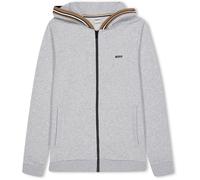 Boss Kids Logo Zip Hoodie, Logo Design Gris A32 14 ans Male