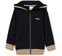 Boss Kids Logo Zipped Hoodie Noir 09B 12M Male