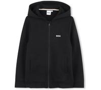 Boss Kids Logo Zipped Hoodie Noir 8 Yrs Male