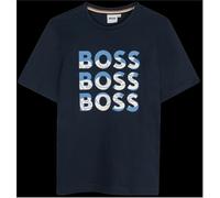 Boss Kids Multi Logo T-Shirt Design Bleu marine 10Y Male
