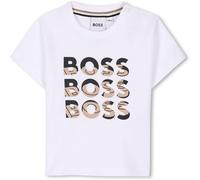 Boss Kids Multi Logo T-Shirt, Multi Logo Design Blanc 10P 3 - 4 ans Male