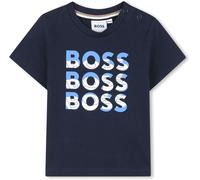 Boss Kids Multi Logo T-Shirt, Multi Logo Design Marine 849 9 Mnth Male