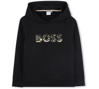 Boss Kids Print Hooded Hoodie Noir 10Y Male