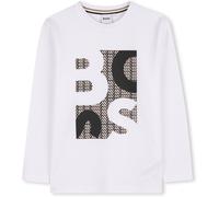 Boss Kids Print Long-Sleeve T-Shirt Blanc 12Y Male