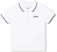 BOSS Polo en piqué de coton à logo imprimé pour enfant - Style J05P13/10P02A, J05P13 Blanc 81