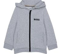 Boss Kids Small Logo Full-Zip Hoodie Gris A32 12Y Male