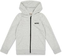 Boss Kids Small Logo Full-Zip Hoodie Gris A32 12Y Male