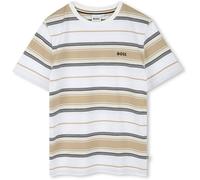 Boss Kids Stripe Logo T-Shirt Sable 249 14 ans Male