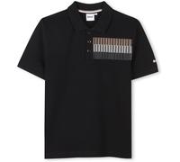 Boss Kids Stripe Print Polo Shirt Noir 09B 12 ans Male