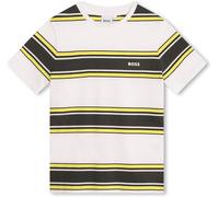 Boss Kids Stripe T-Shirt, Luxury Striped Design Jaune N05 14 ans Male