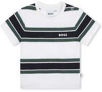 Boss Kids Striped T-Shirt For Infants Blanc N56 12M Male