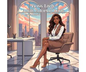 Boss Lady Adult coloring book: Featuring self care, working out, business trips, reading, cooking, luxury mansions, coffee shops, hanging out with friends and more