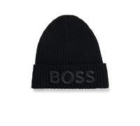 BOSS Lara_Hat Beanie, Noir 1, Taille Unique Femme