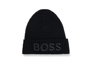 BOSS Lara_Hat Beanie, Noir 1, Taille Unique Femme