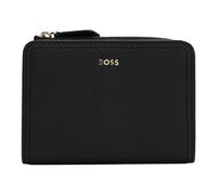 Boss Lenah Porte-monnaie Cuir véritable 13 cm noir