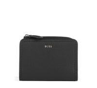 Boss Lenah Porte-monnaie Cuir véritable 13 cm noir
