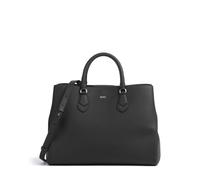 BOSS Lenah Sac à main noir, cuir de vache grainé, femme