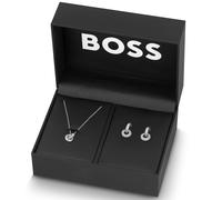 BOSS Parure collier et boucles d’oreilles avec boîte cadeau - Style LIVE PRECIOUS GIFTSET, HB1570198 Couleur argentée pcs.