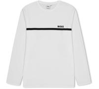 Boss Long-Sleeve T-Shirt, Small Logo Design Blanc 10P 14Y Male