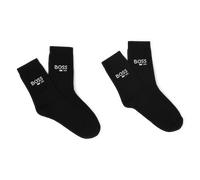 BOSS Lot de deux paires de chaussettes basses en coton mélangé - Style J52637/09B31, J52637 Noir 31