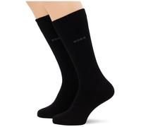Boss Lot de 2 paires de chaussettes classiques en bambou pour homme, noires, 39-42