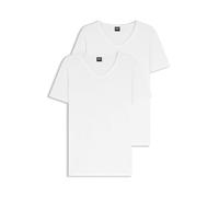 BOSS Lot de 2 t-Shirts Modernes, Blanc 100, S Homme