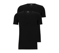 BOSS Lot de 2 t-Shirts Modernes, Noir 1, L Homme