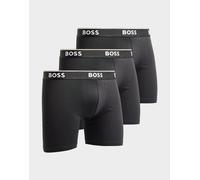 BOSS Lot de 3 Boxers Power Long Homme - Noir M