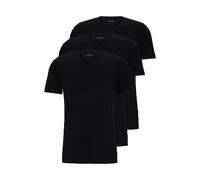Boss Lot de 3 t-Shirts en Jersey de Coton à col Rond, Noir foncé, M Hombres