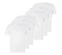 Boss Lot de 6 t-Shirts Classiques à Manches Courtes en Pur Coton pour Homme, 100 Blanc., L