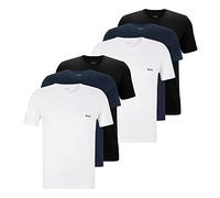BOSS Lot de 6 t-shirts classiques à manches courtes en pur coton pour homme, L