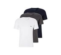 BOSS Lot de 6 t-shirts classiques à manches courtes en pur coton pour homme, XL