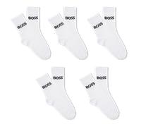 BOSS Lot de deux paires de chaussettes pour enfant avec logos contrastants - Style J52638/10P35, J52638 Blanc 31