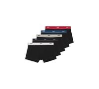 BOSS Lot de cinq boxers courts en coton stretch avec taille logotée - Style Trunk 5P Essential, 50531660 Noir S