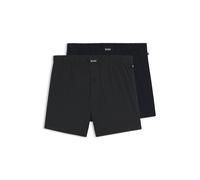 BOSS Lot de deux boxers en coton stretch - Style 2P Jersey Boxer, 50544380 Bleu / Gris L