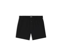 BOSS Lot de deux boxers en coton stretch - Style 2P Jersey Boxer, 50544380 Noir S