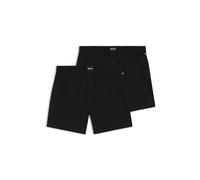 BOSS Lot de deux boxers en jersey de coton stretch - Style 2P Jersey Boxer, 50544380 Noir L