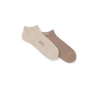 BOSS Lot de deux paires de chaussettes basses en mélange de bambou - Style 2P AS Logo Bamboo, 50538188 Beige 39-42