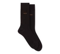 BOSS Hommes 2P RS Uni CC Lot de deux paires de chaussettes business en coton doux et compact