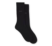 BOSS Lot de deux paires de chaussettes business en coton doux et compact - Style 2P RS Uni CC, 50516616 Noir 47-50