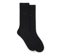 BOSS Lot de deux paires de chaussettes en laine mélangée - Style 2P RS Uni WO, 50509431 Noir 39-42