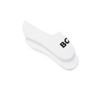 BOSS Lot de deux paires de chaussettes invisibles en coton mélangé - Style 2P SL Uni Logo CC, 50516402 Blanc 39-40