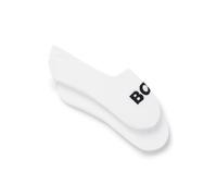 BOSS Lot de deux paires de chaussettes invisibles en coton mélangé - Style 2P SL Uni Logo CC, 50516402 Blanc 45-46