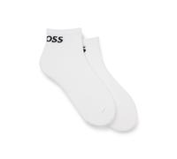BOSS Lot de deux paires de chaussettes longueur cheville en tissu stretch - Style 2P AS Sport CC, 50469859 Blanc 35-38