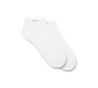 BOSS Lot de deux paires de chaussettes longueur cheville en tissu stretch - Style 2P AS uni CC, 50469849 Blanc 39-42