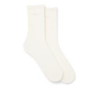BOSS Lot de deux paires de chaussettes mi-mollet avec logos - Style 2P RS Uni Logo CC W, 50543398 Blanc 39-42