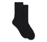 BOSS Lot de deux paires de chaussettes mi-mollet avec logos - Style 2P RS Uni Logo CC W, 50543398 Noir 39-42